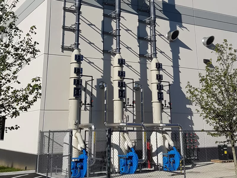 Bespoke APMG Plastics Wet Scrubbers for Watson-Marlow Fluid Technology Solutions in the UK & USA